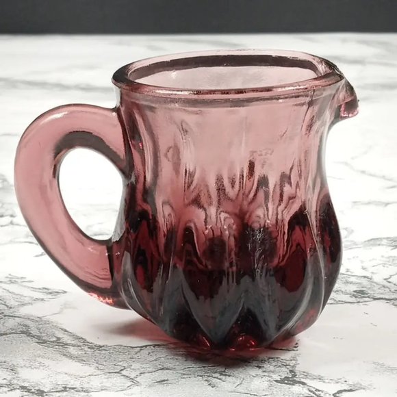 Degenhart Glass Mini Pitcher Trinket Paperweight Toothpick Vtg - Picture 7 of 7